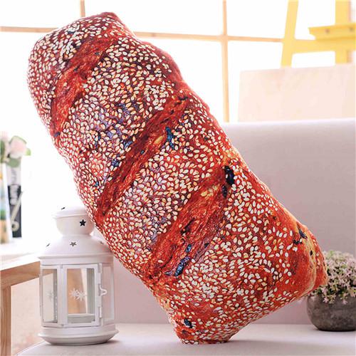 50 cm Simulatie Boter Brood Vlees Floss Sesam Kussens Levensechte Voedsel Pluche Croissant Donuts Snack Decoratie Rugleuning Kussen: 4