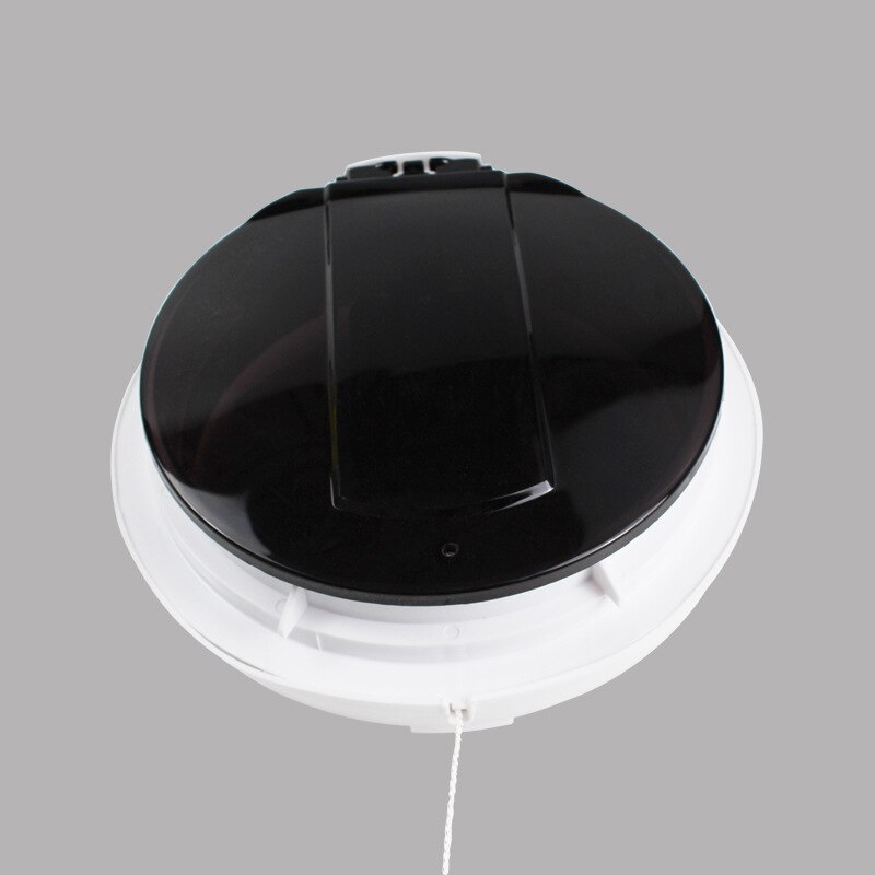 Rundt bad køkken lampe sort glasvæg rør type ventilation ventilator badeværelse udstødning 6 tommer 8 tommer 9918aa