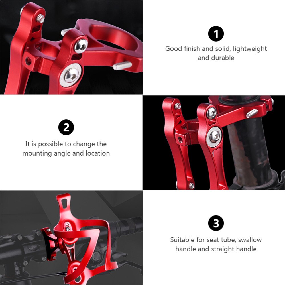 1PC Water Bottle Clamp Durable Double Buckle Kettle Clip Bottle Clip Water Cup Clamp Bottle Support for MTB Bike