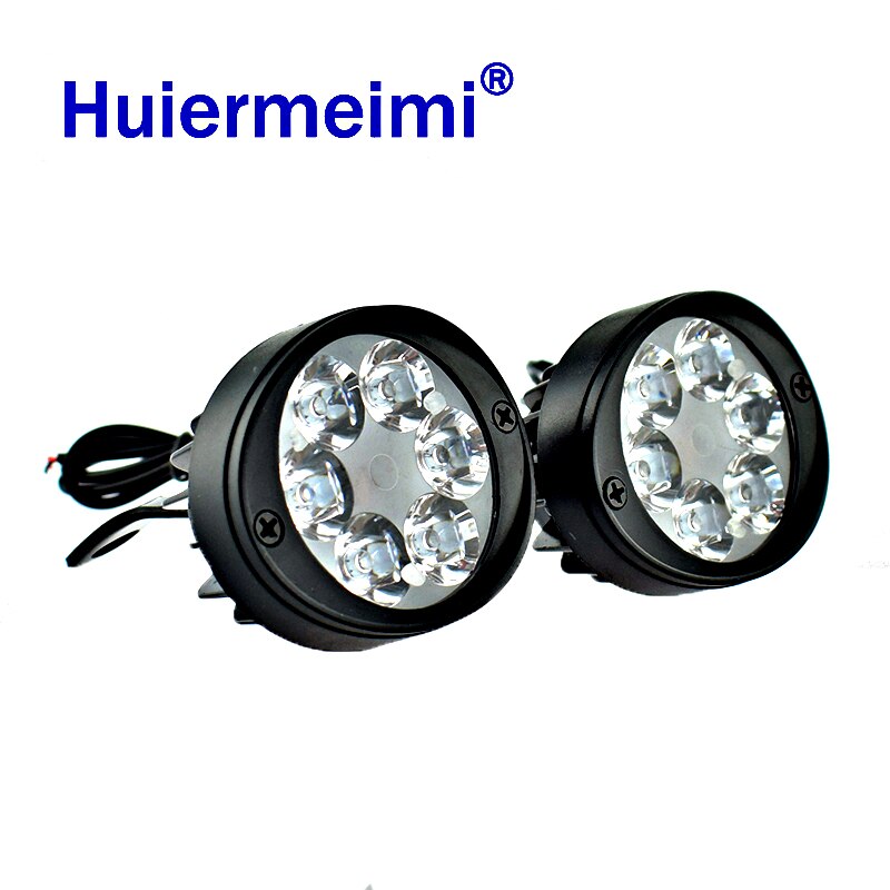 Motorcycle auxiliary Driving Headlamp Spot Work Lamp Motorbike Spotlight Headlight 12V 24w LED 3000LM Moto Side Mirror Lights