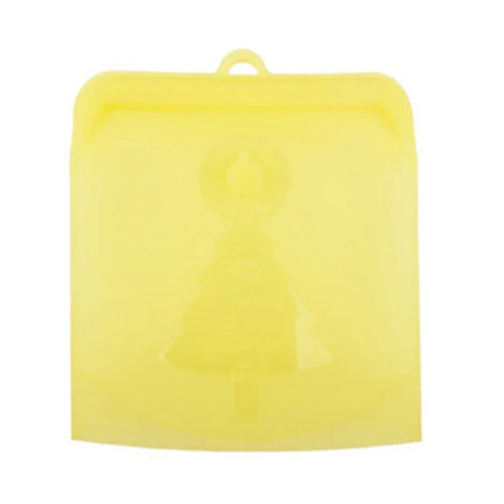 Wiederverwendbare Silikon-Lebensmittelbeutel, 1500 ml, 1000 ml, 500 ml, auslaufsichere Behälter, wiederverwendbare Frischbeutel, Lebensmittelaufbewahrungsbeutel, Gefrierbeutel, Snack: Gelb / 20 Stücke