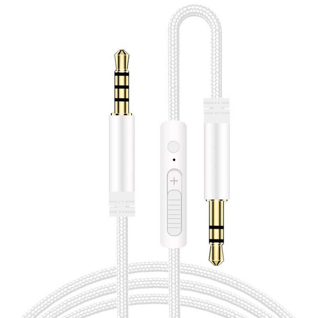Jack 3.5mm Audio Kabel 3m HiFi Extension Cable 3 5 오디오 AUX Cable Male to Male Auxiliary Wire for Headphone Speaker Car Phone MP3: WHITE