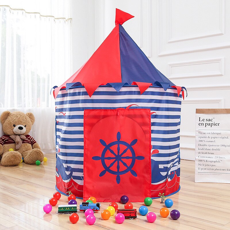 Prinses Prins Spelen Tent Portable Opvouwbaar Opvouwbare Tent Kinderen Jongen Kasteel Speelhuis Kids Outdoor Speelgoed Tent
