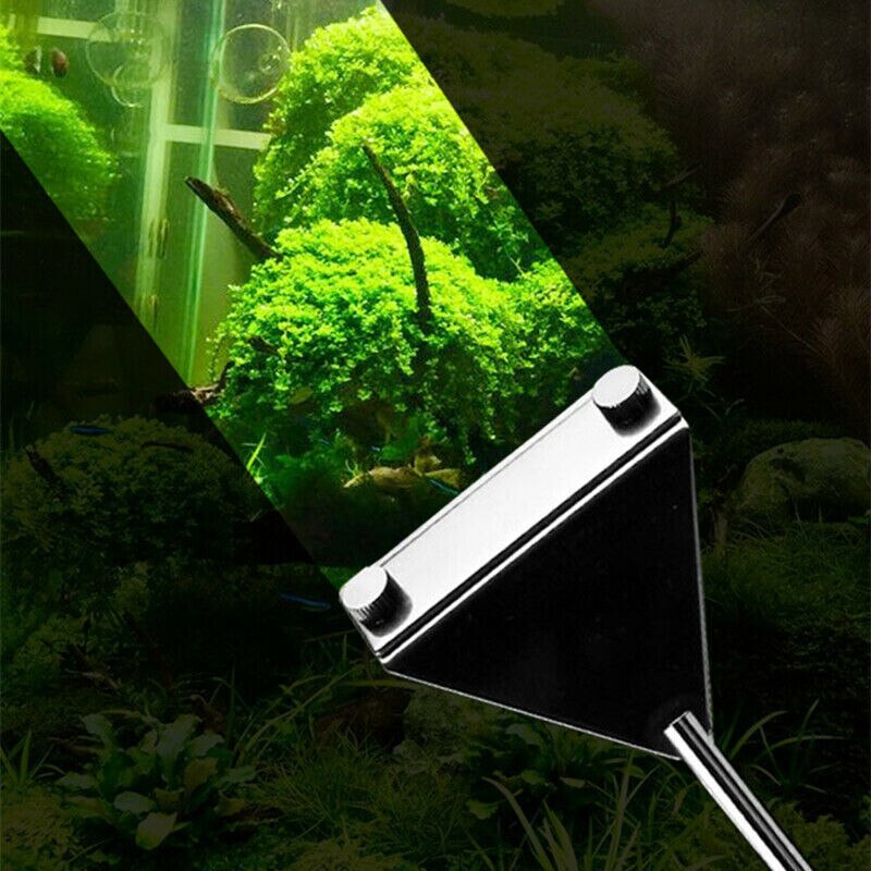 Aquarium Stainless Steel Fish Tank Algae Removal Scraper Blade Aquatic Plants Aquatic Cleaning Multifunctional Cleaning Tool Set