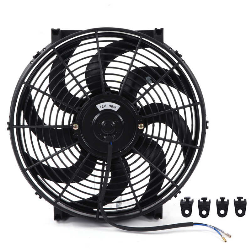 Slim Fan Push Pull 14in Electric Radiator Cooling Fan for Truck for Van for Trailer