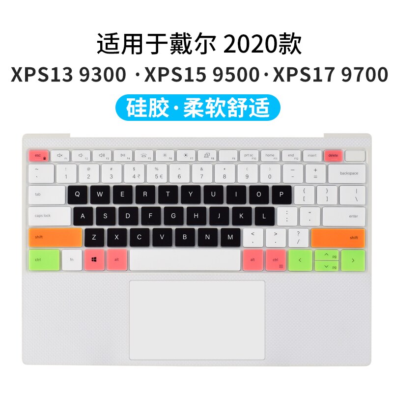 Laptop Keyboard Cover Protector skin for DELL XPS 13 9300 XPS 13 9310 Laptop 13.4 inch XPS13 XPS9300 XPS9310: candyblack
