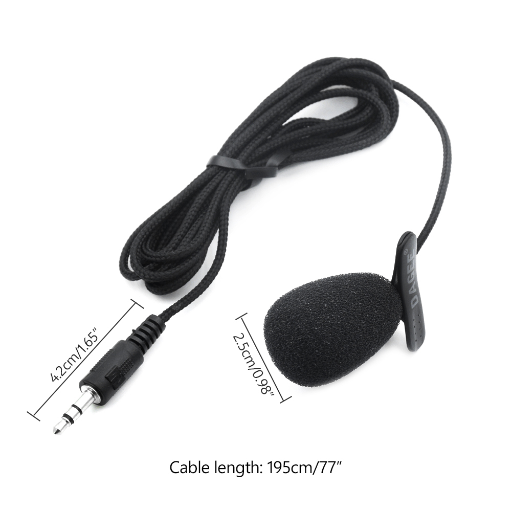 3.5mm minimikrofoner svanhals/slagslag clip-on lavalier mikrofon för mobiltelefoner surfplatta bärbara datorer tal föreläsningar online chatting