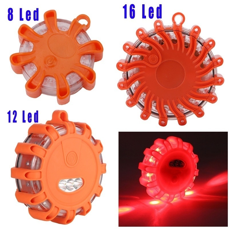 LED Notfall Auto Taschenlampe Batterie angetrieben Blinkende warnen Nacht Lichter bin Straßenrand Rabatt Leuchtfeuer verrotten Gelb Straße Magnetische Lampe