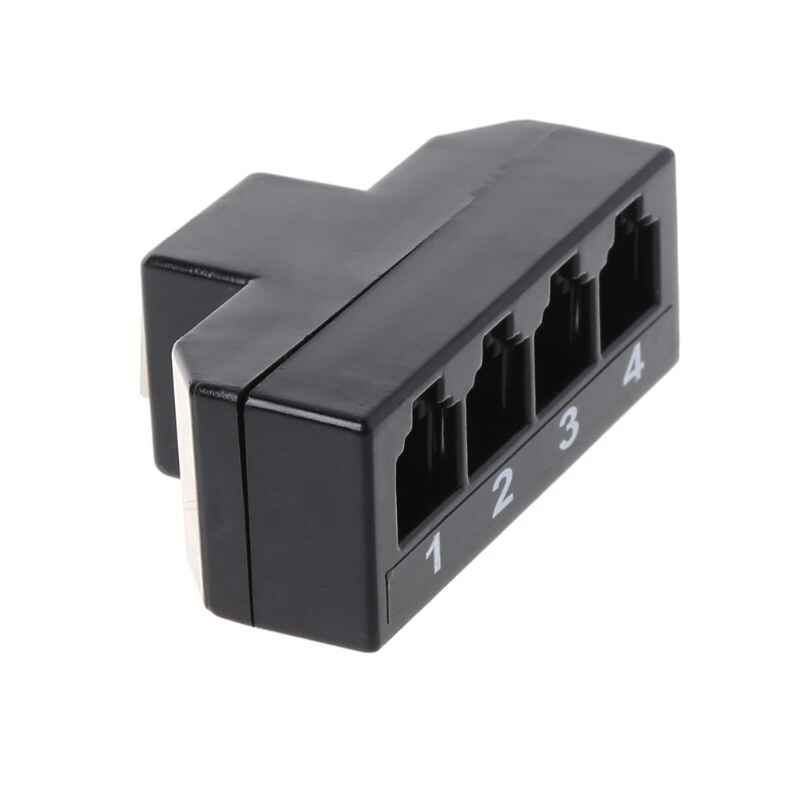 1pc ferramentas de rede rj11 6p4c fêmea para 4 ethernet rj45 8p8c macho f/m adaptador conversor cabo telefone