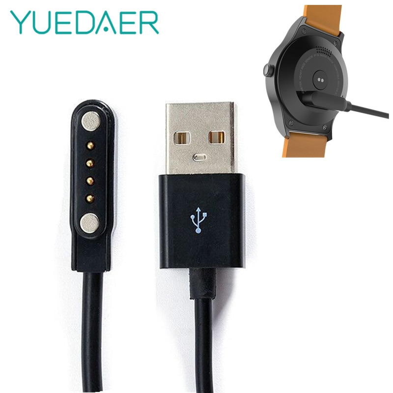 YUEDAER Universal Smart Watch Charger For KW88 KW18 GT88 G3 Smartwatch USB Power Charger Cable 4 Pin Magnetic Charging Cables