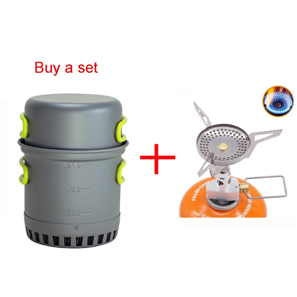 APG Ultralight Camping Kookgerei Koken Systeem Outdoor Servies Bowl Pot Pan Gebruiksvoorwerpen Bestek: buy a set