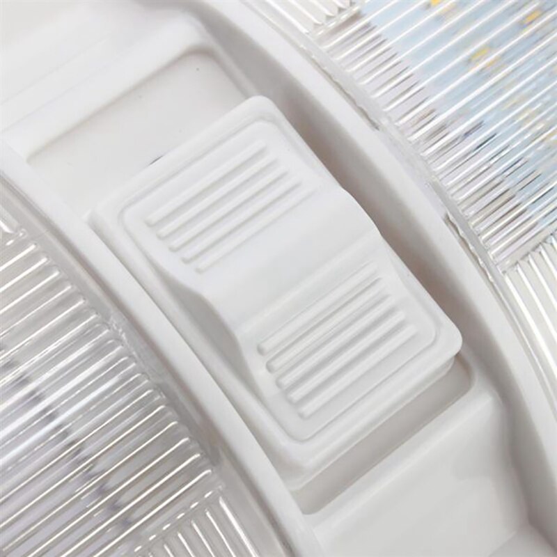 1 par rv led lampa 12v 800lm 6000-6500k takarmaturer husbil släp marin dubbel kupollampa 48 lysdioder