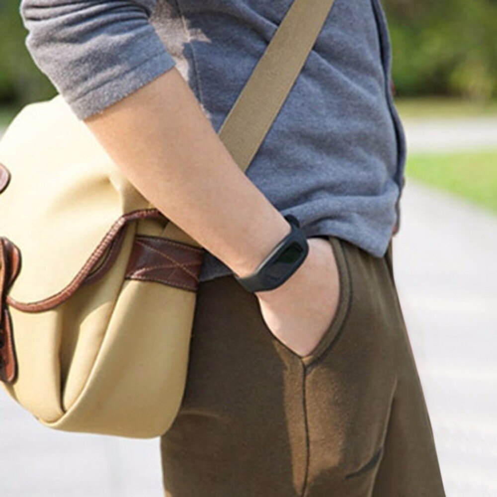 LCD Smart Wrist Watch Bracelet Pedometer Sports Monitor Running Exercising Step Counter Fitness Silicone Wristband