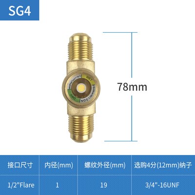 Zentrale klimaanlage kälte ausrügestochen schauglas kältemittel anblick glas kälte zubehör: SG4