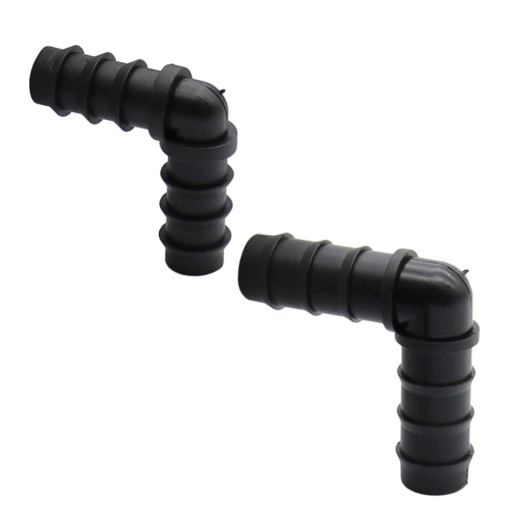 DN16 DN20 Elbow Barbed Garden Water Connectors 90 Degree Angle Bend Joints Hose Splitters Garden Agriculture Irrigation Fittings