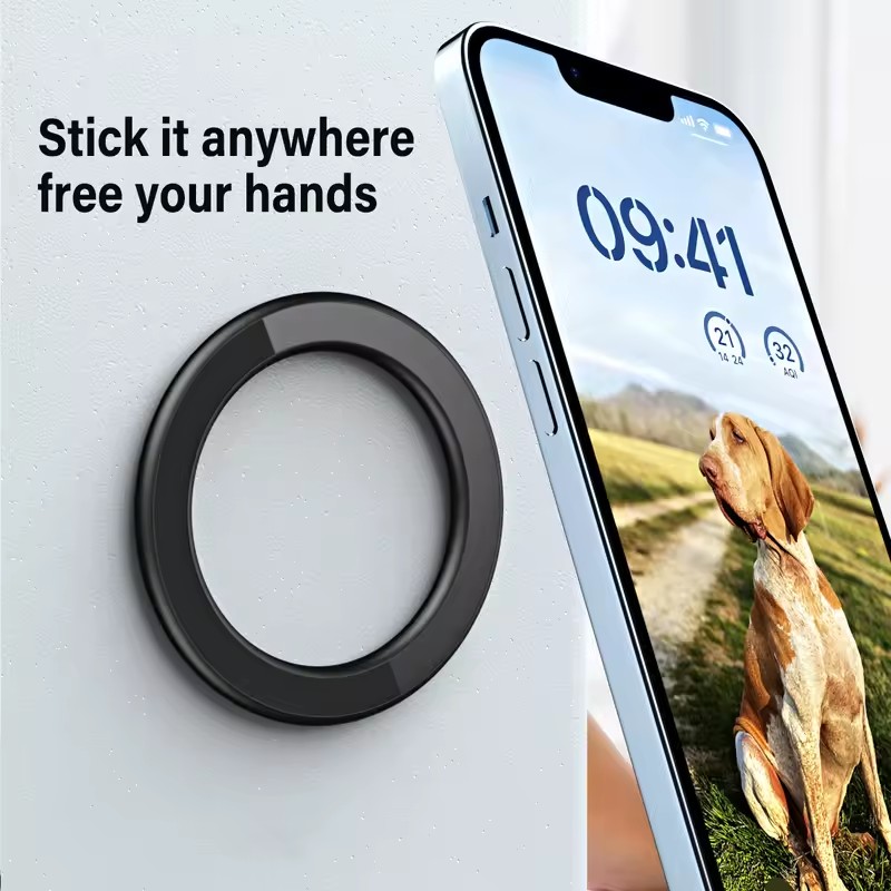 1pc simples anel magnético titular para iphone 16 15 14 ímã de parede suporte do telefone móvel suporte magnético do telefone do carro para caso magsafe