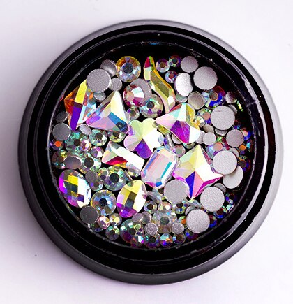 nouveauté Nail art Non fix ongles Strass cristal swarovski verre perles en vrac Strass pour ongles décorations: XY112