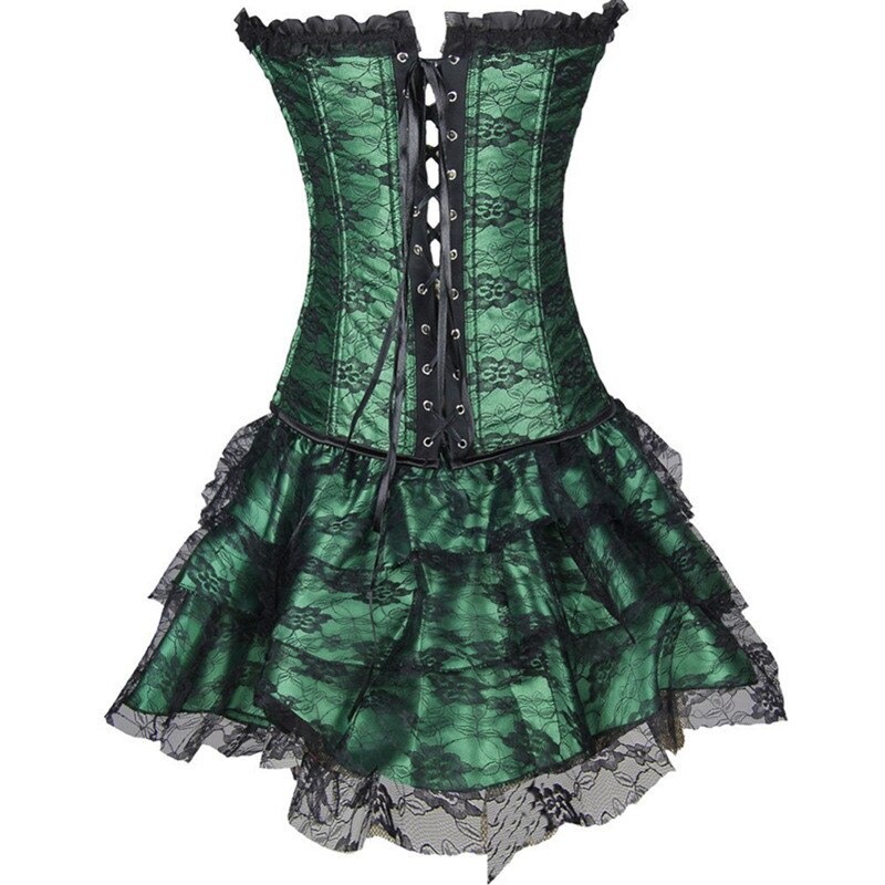 Urządzenie robić modelowania sylwetki gorsety damskie gorset talia trener Shapewear sukienka Underbust modelujące Fajas ciało ciało po porodzie: zielony / S