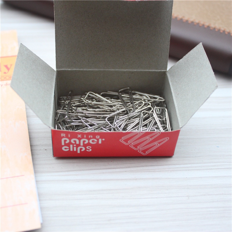 80PCS/Box offic Metal paper clip bookmark memo clip Office stationery supplies round clips: Triangle