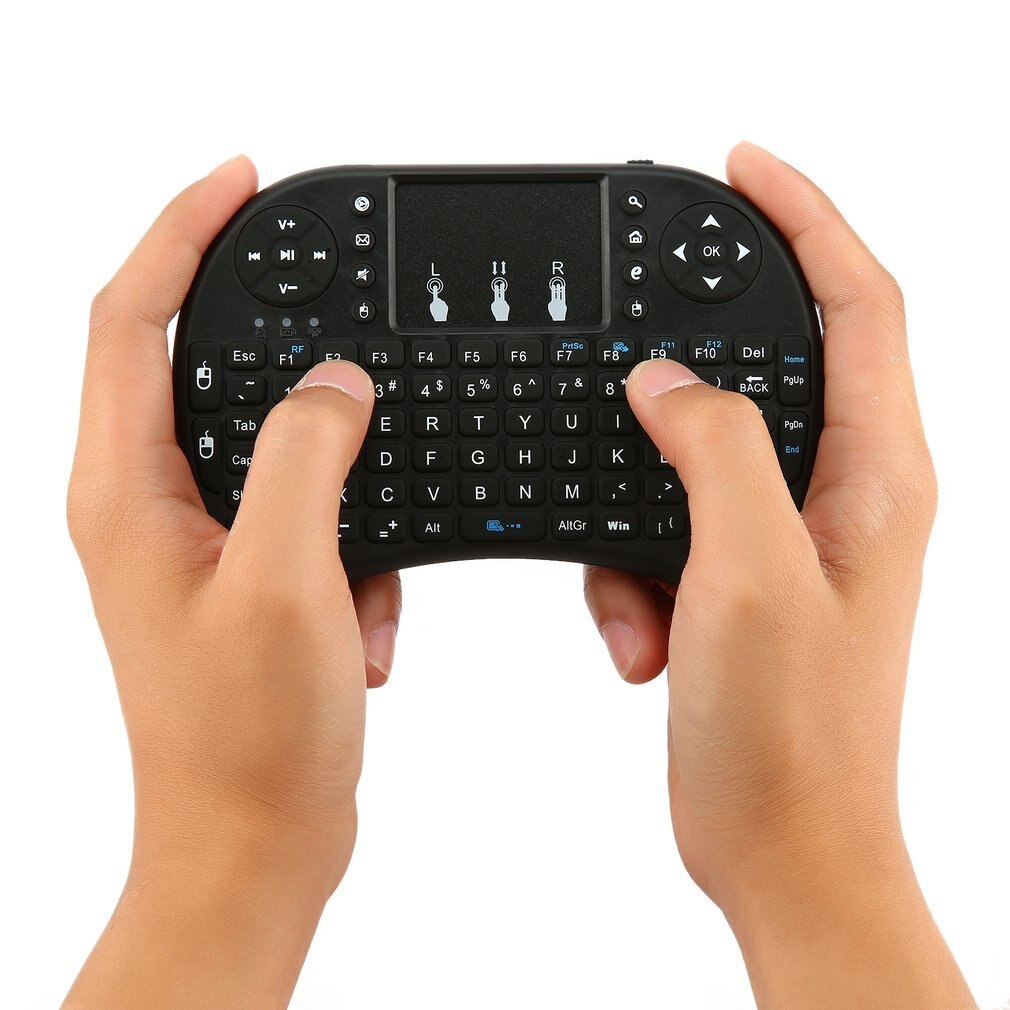 2.4GHz Wireless Keyboard for Android TV Box PC laptop 92 Keys DPI adjustable Wireless Keyboard Backlight with Touchpad Mouse