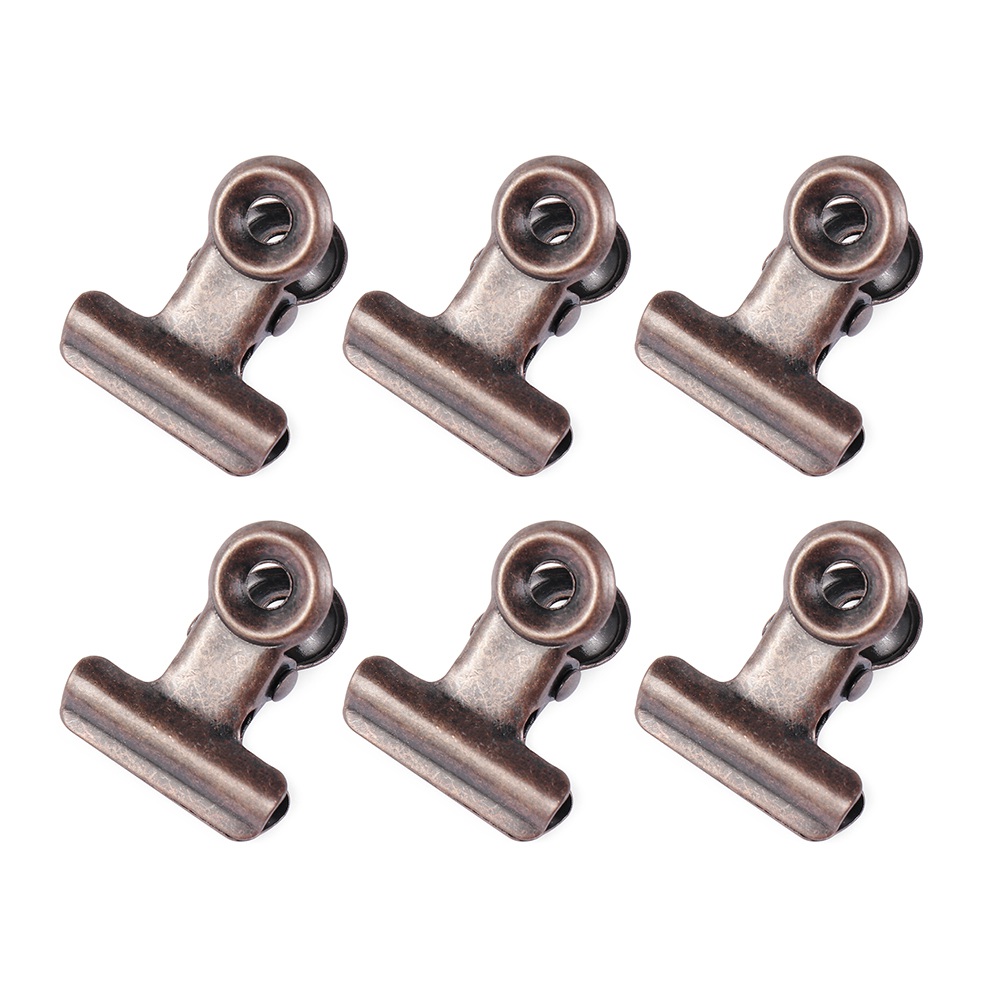 6/5Pcs Stainless Steel Binder Clip Metal Bag Clips Letter Paper Photo File Clamps Calendar Food Sealing Tools Kitchen Supplies