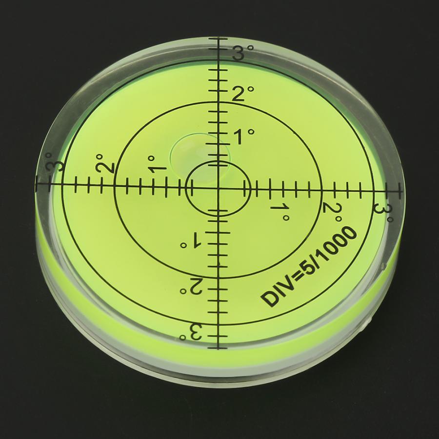 Digitalt inklinometer niveau boble 60mm diameter måleværktøj rund med skala til kamera platform balance niveau måling