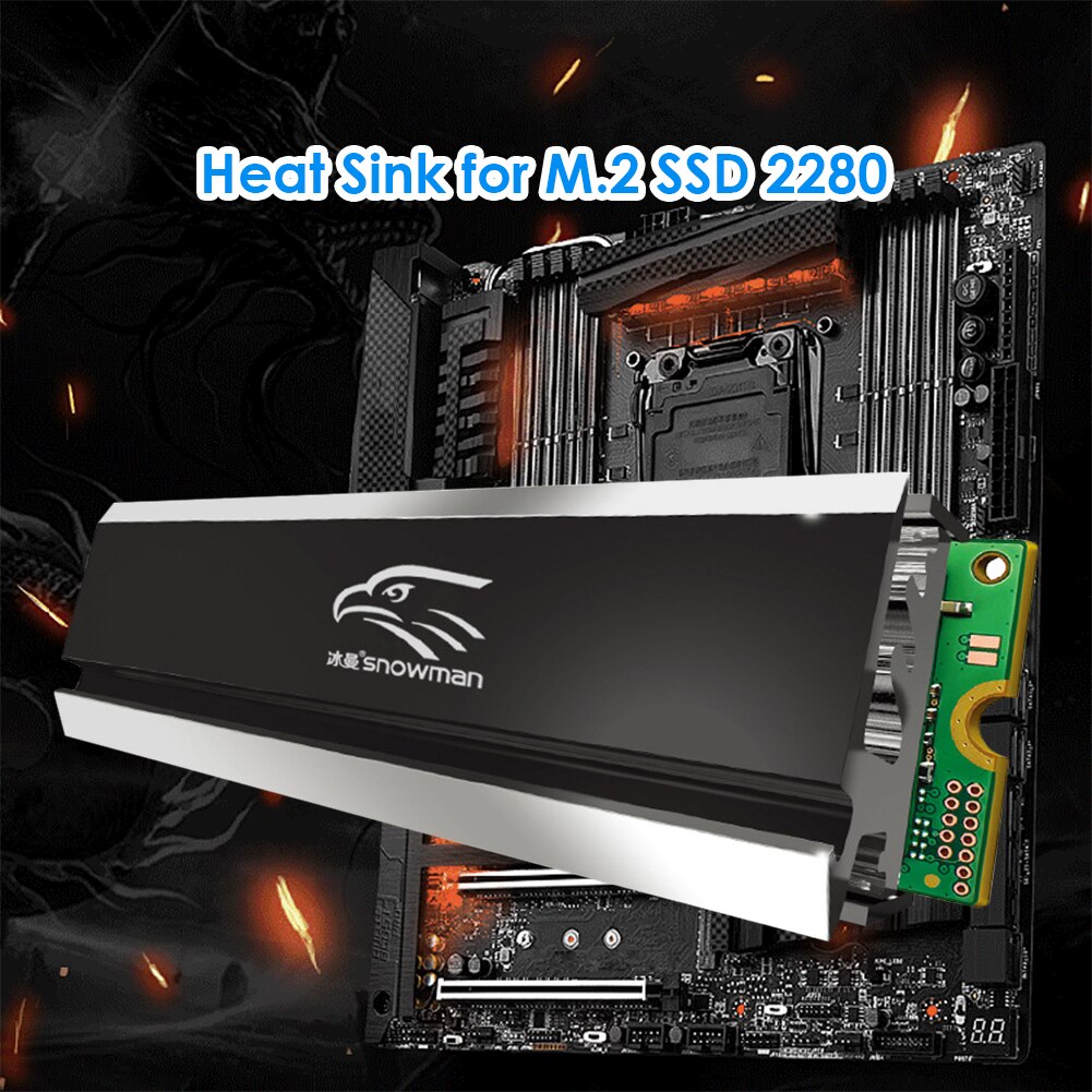 M.2 SSD Heatsink Cooler 2280 Solid State Hard Disk Radiator M2 NGFF PCI-E NVME Aluminum Double-sided Cooling Thermal Pad