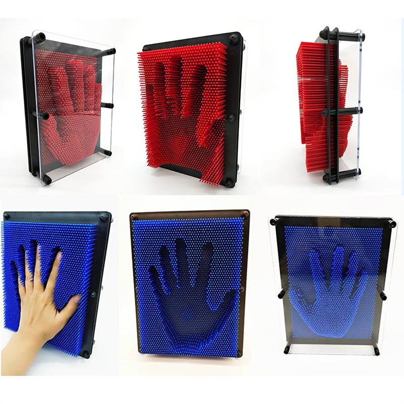 3D Clone Pin Art Carving Hand Shape Model Toy Children Toy Desktop Office Toy Pin Art Classic Impressions Handprint Art Toy