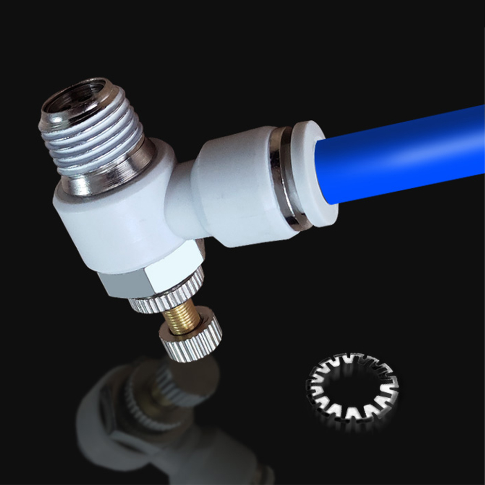 SL pneumatic quick coupling hose 4 6 8 10 12mm M5" 1/8" 1/4" 3/8" 1/2 air speed adjustment control valve acceleration valve
