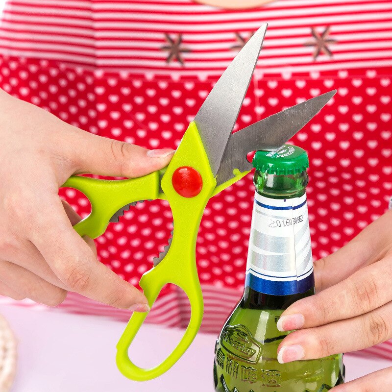 Tijeras de cocina multifunción, tijeras de hueso de pollo fuertes para el hogar, tijeras de hueso de acero inoxidable, corte afilado, pescado para matar peces
