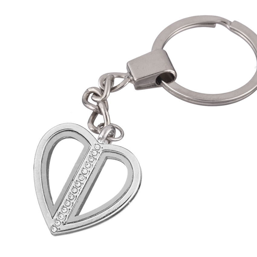 Llavero con medallón de corazones, Llaveros de cristal Para Mujer, colgante de corazón, medallones flotantes, llavero magnético, de Metal Para amigos