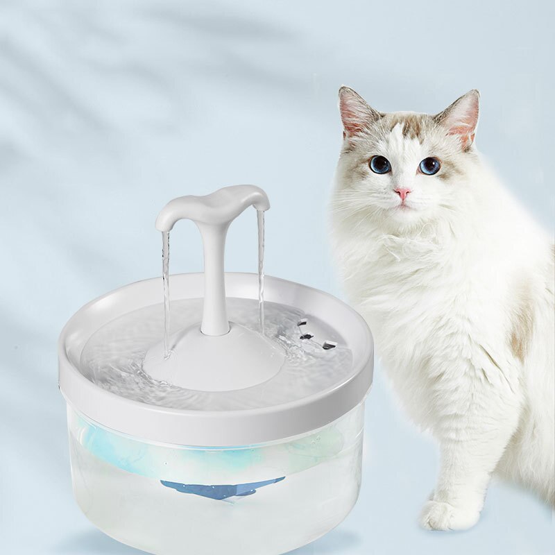 Intelligent Cat Drinking Water Fountain USB Automatic Circulating Water Dispenser Drinking Fountain With Sensor Indoor Fountains