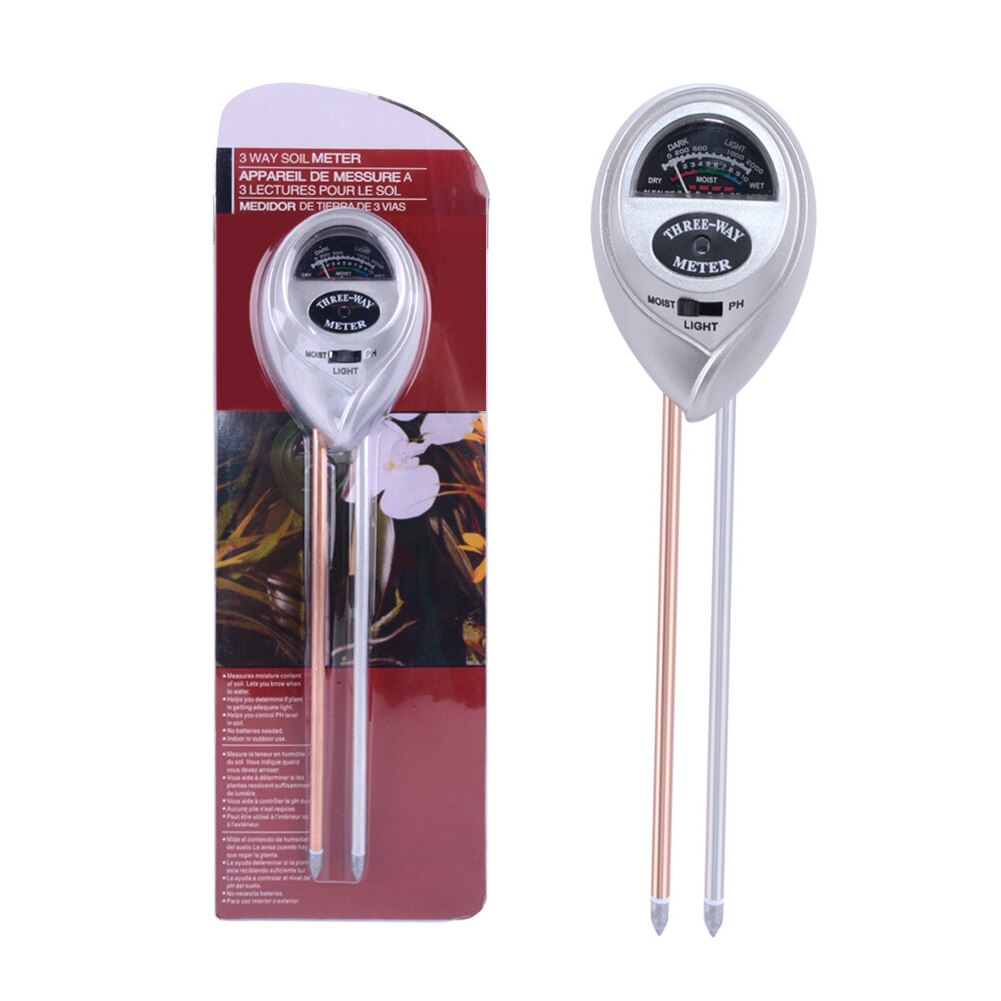 3 in 1 Soil Ph Meter Soil Tester PH Moisture Meter Temperature Analysis Acidity Alkali