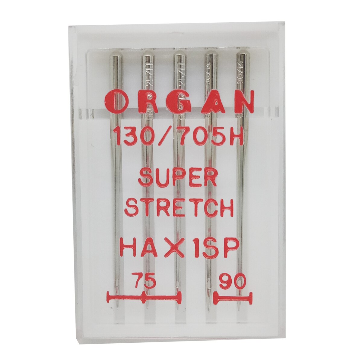Orgel Super strecken Nadeln Für Elastische Gestrickte Stoff Anti-Jumper Nadel für Heimat Nähmaschine HAX1SP 65 75 90 Kasten Paket: mischen75-90 5Stck