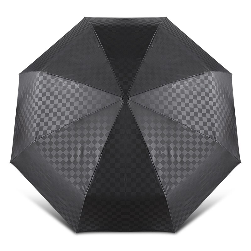 Paraguas automático de 120cm para hombre y mujer, Paraguas familiar grande para exteriores, a prueba de viento, rejilla de , de negocios: GT1111-Black