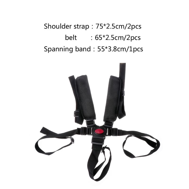 Universal 5 Point Harness Baby Safety Seat Belts for Stroller High Chair Baby Kids Safe Protection Seat Stroller Belt Stroller