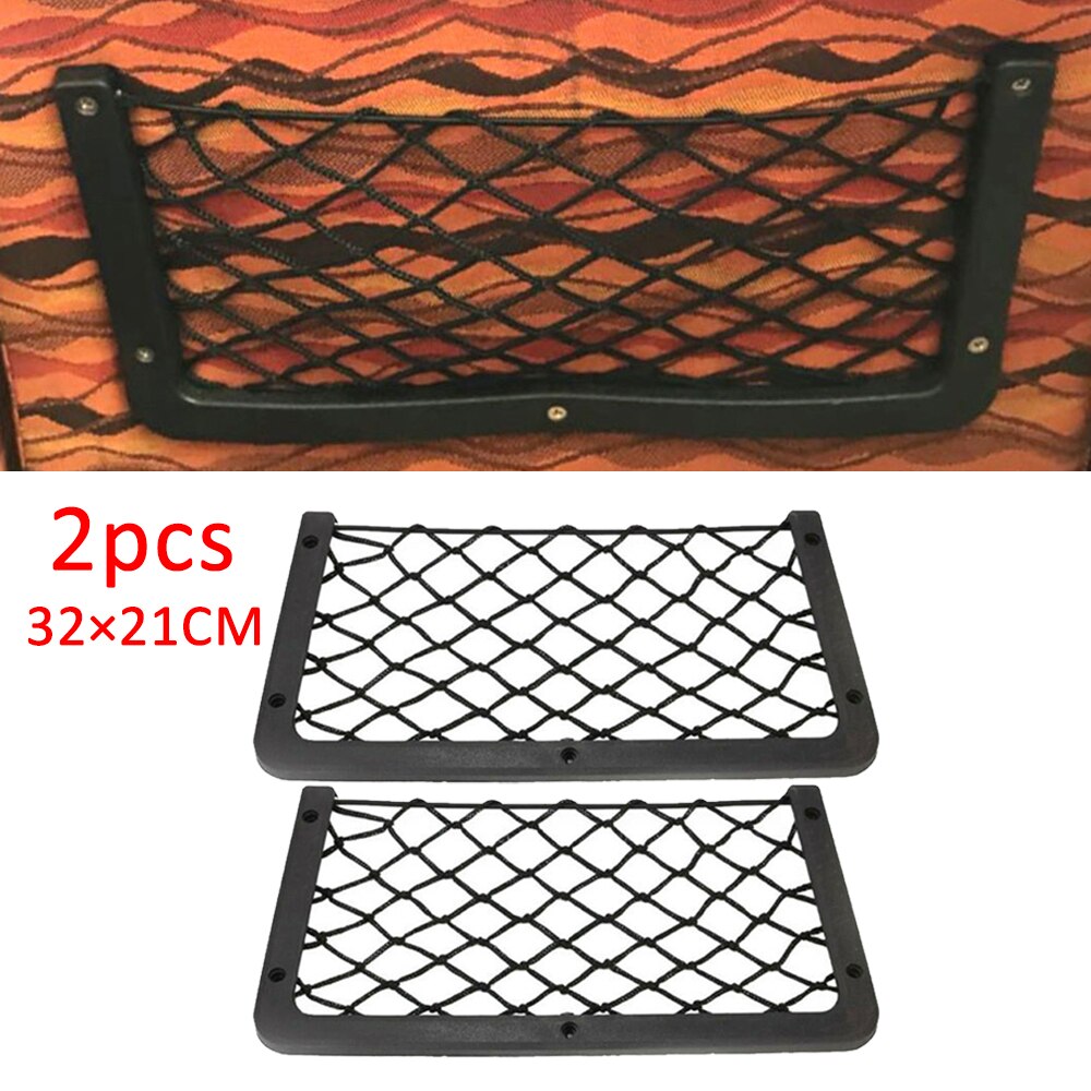 2 stk elastisk net opbevaringsnet opbevaring stort opbevaringsnet til caravan rv bådsmærke 320mm x 210mm