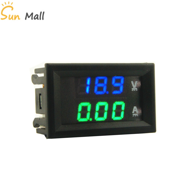 0.28 tommer led digitalt voltmeter amperemeter  dc 100v 10a volt ampere meter amperemeter spændingsindikator