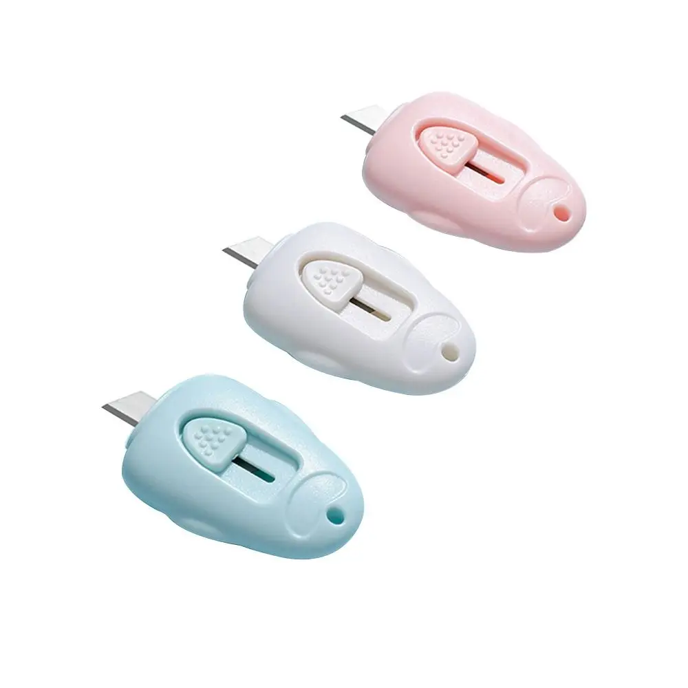 Mini cuchillo utilitario portátil con forma de pata de gato rosa, cortador retráctil, abridor de sobres, herramienta de corte de papel, suministros escolares y de oficina, 1 unidad: Verde