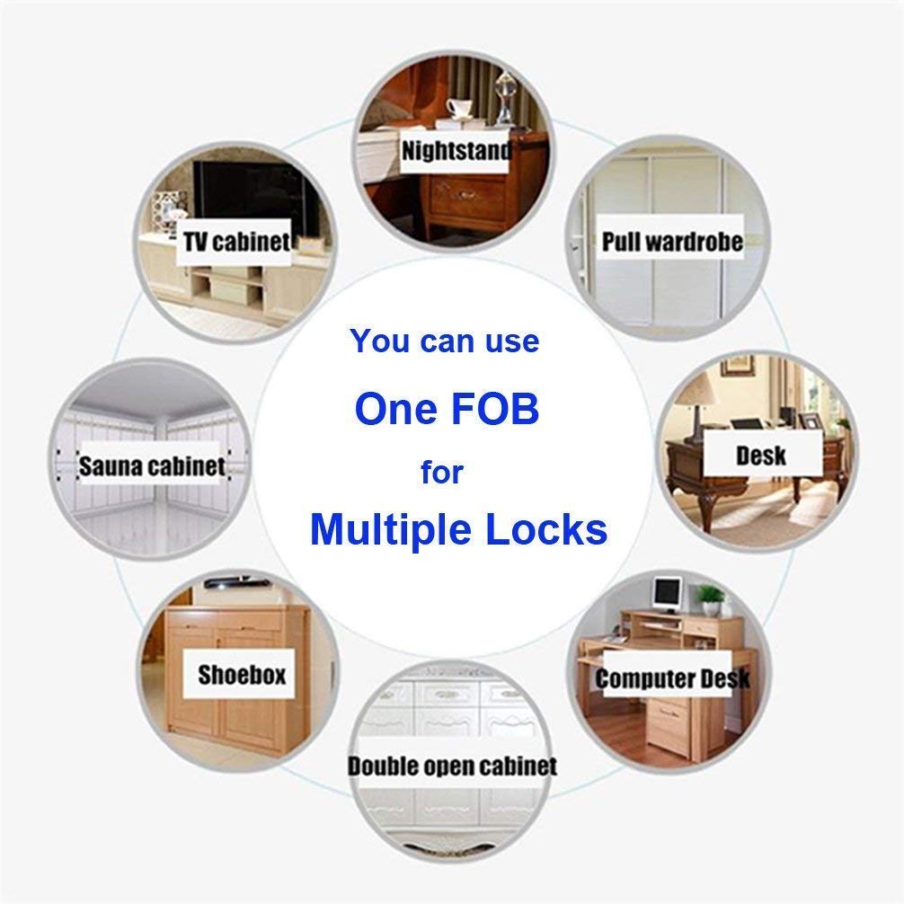 CNIM Invisible Hidden RFID Door Lock Free Opening Intelligent Sensor Cabinet Lock Locker Wardrobe Shoe Cabinet Drawer