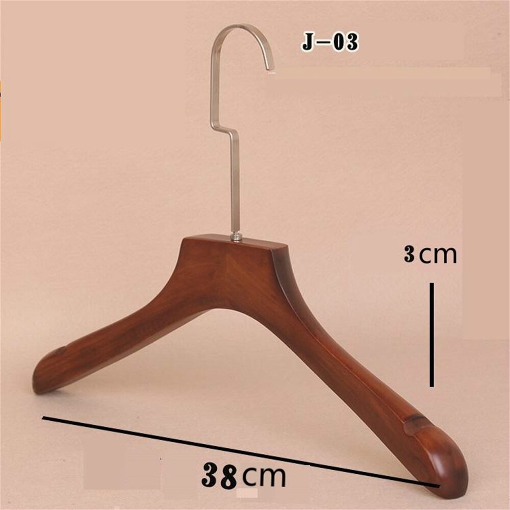 Wooden Coat Hanger Hooks Solid Wood Skid Proof Clothing Hanger For Adults And Men Store Coat Rack Hanger Rack