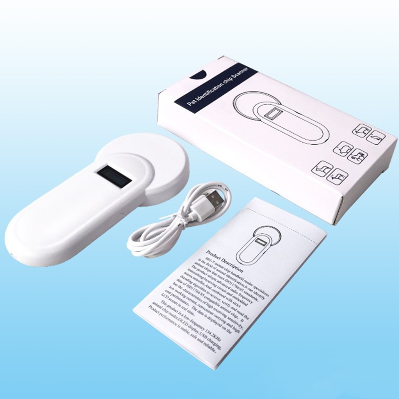 Durable Animal ID Microchip Reader Microchip Scanner Reading Distance 15cm 450mAh Battery USB Rechargeable for Tracking