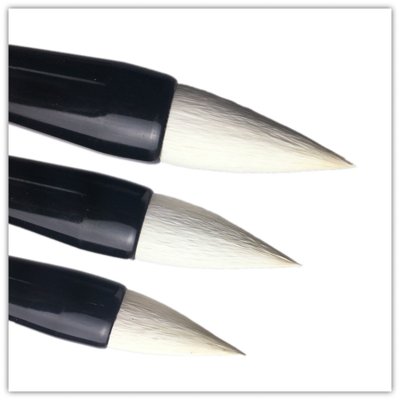 Zachte Wollen Haar Chinese Kalligrafie Borstels Pen Set Reguliere Script Kalligrafieborstel Pen Chinese Landschap Schilderen Brush Pen