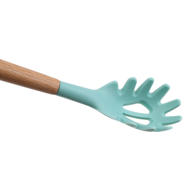 9/12PCS Silicone Cooking Utensils Set Non-stick Spatula Shovel Wooden Handle Cooking Tools Set With Storage Box Kitchen Tools