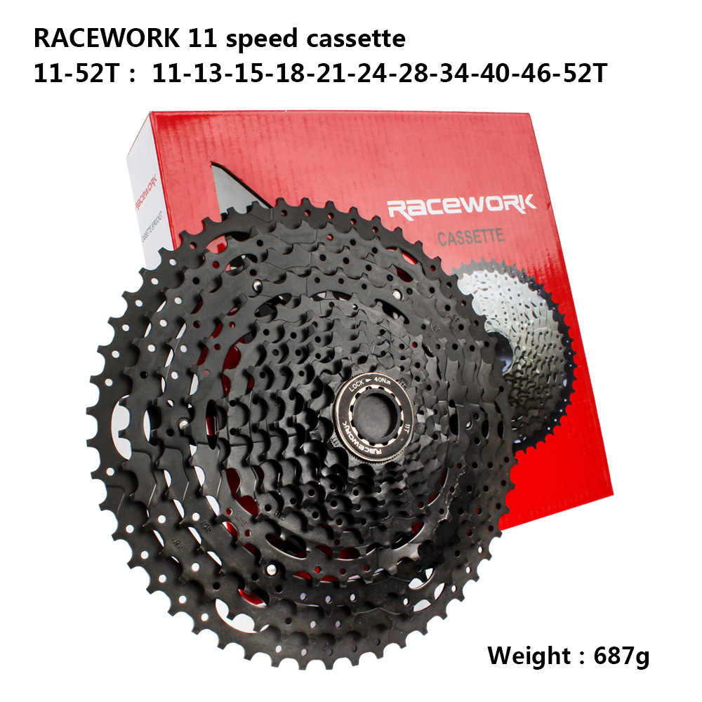 Mountainbike Box-montiert Freilauf 10 11 12 Geschwindigkeit 42 46 50 52T Großen Zahn Freilauf: 11 Speed 52T Black