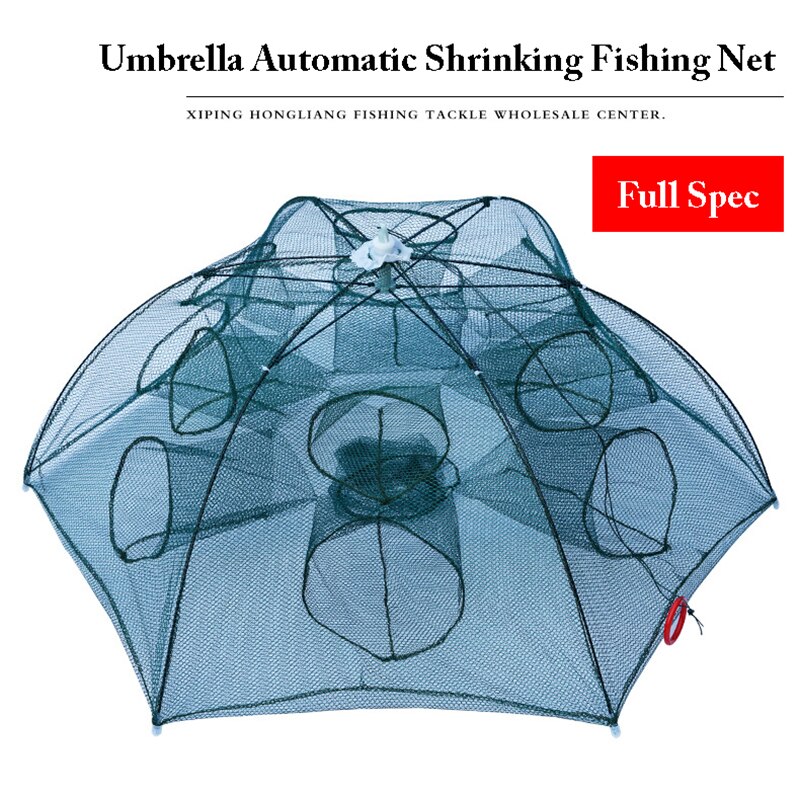 Portable Foldable Hexagon Fish Network Fishing Net Crab Lobster Net Simple Operation Fish Nets Shrimp Nets Fishing Shrimp Cage