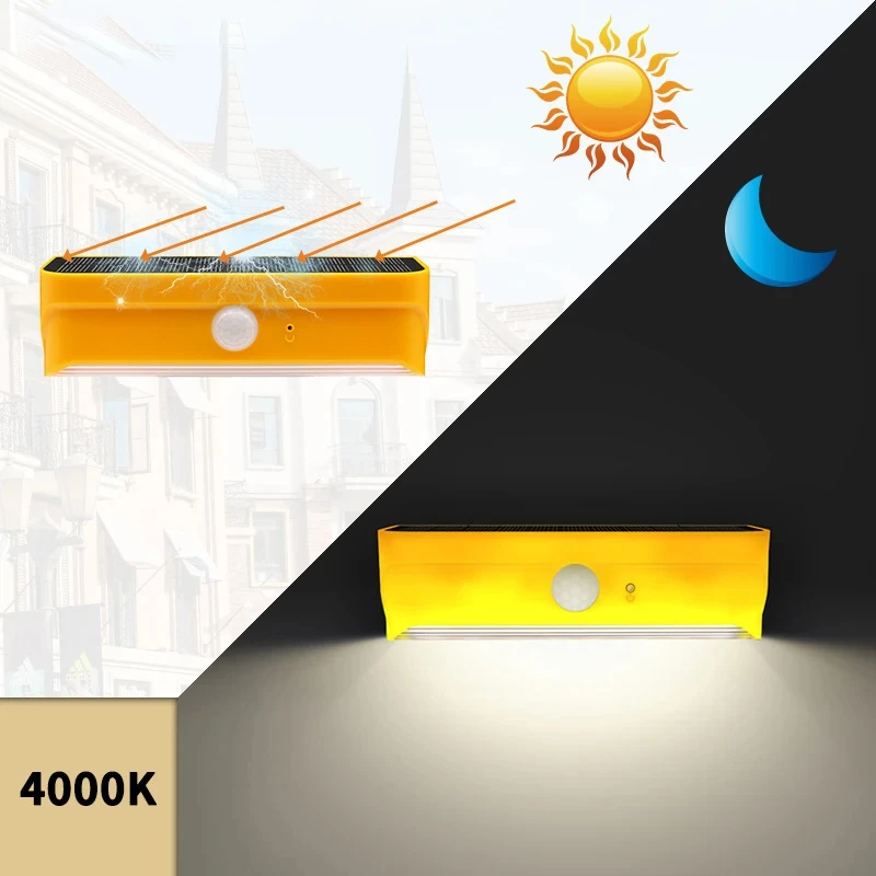 Sensor solcellelampe led udendørs vandtæt havelampe solcelledrevne væglamper trappehegn udendørs væglamper verandalampe 2w stk.: Grøn