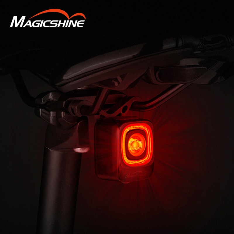 Magicshine-luz inteligente SEEMEE 200 para bicicleta, con sensor de freno, resistente al agua, LED de carga, luz trasera, accesorios de ciclismo