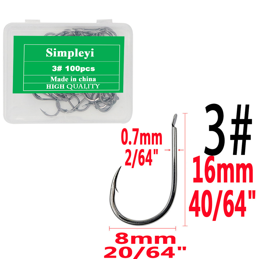 Anzuelos de pesca duraderos con cabeza plomada, caja de aparejos de pesca con púas de acero de alto carbono, carpa de señuelo de cabeza plana, 100 unids/lote por caja: Borgoña