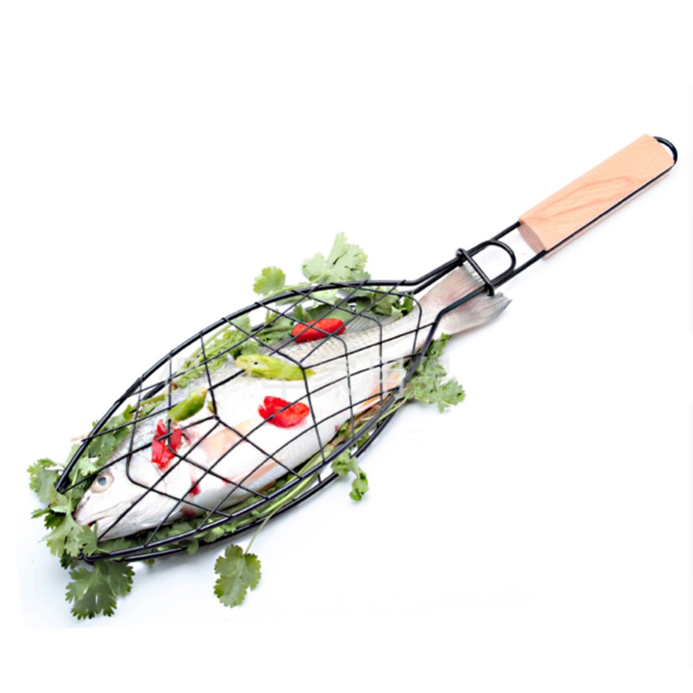 Non-Stick Small Hamburger Grill Basket Mini Burger Press Set Fish and Meatball Grill Basket Meatball Set BBQ Accessories